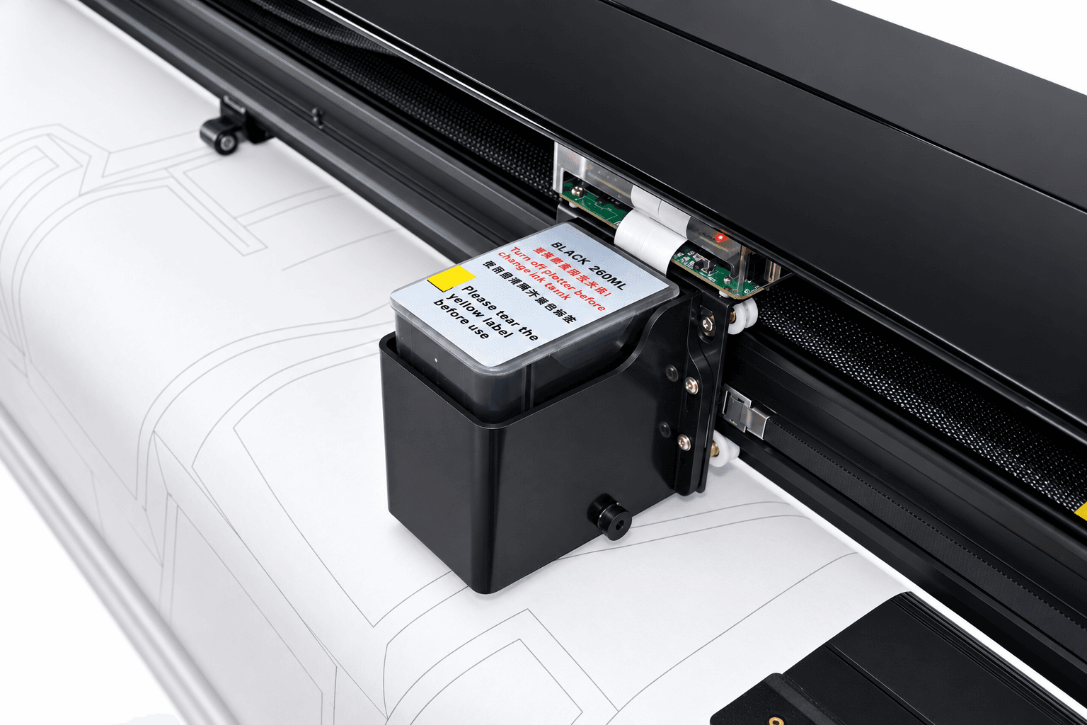 Epson Inkjet Plotter: ink system during pattern plotting