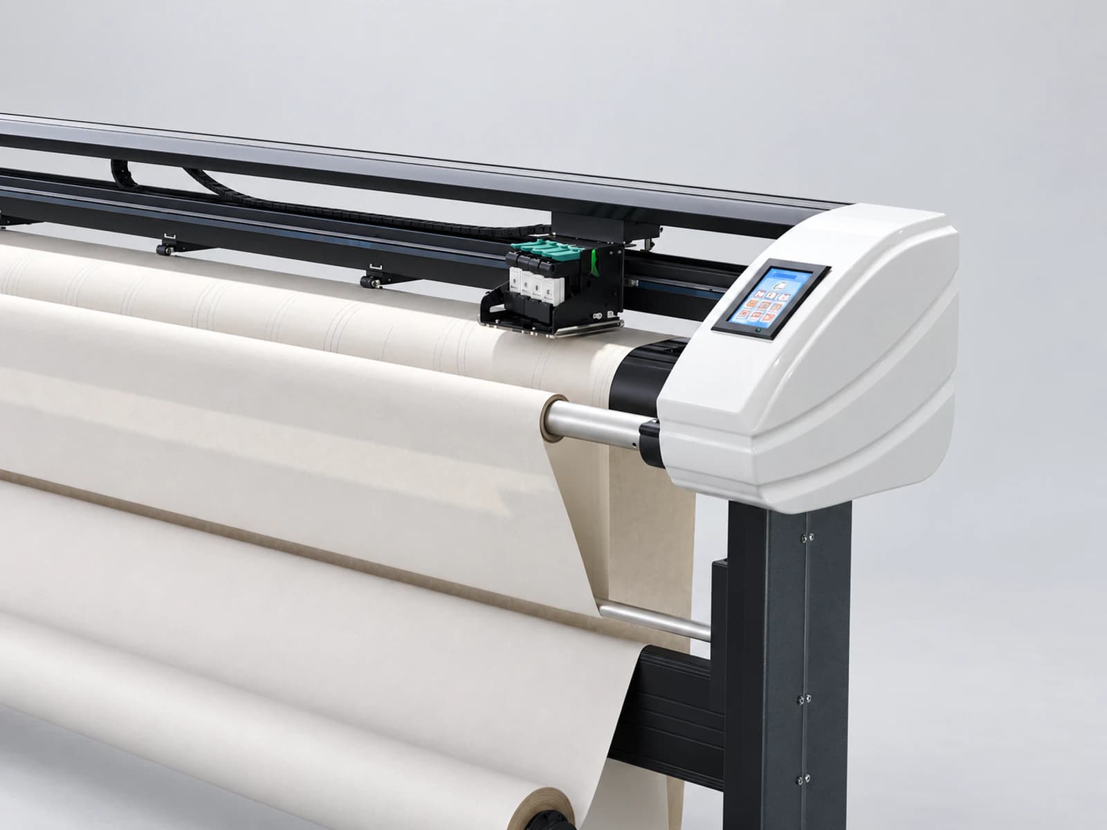 HP45 Inkjet Plotter: detail printhead